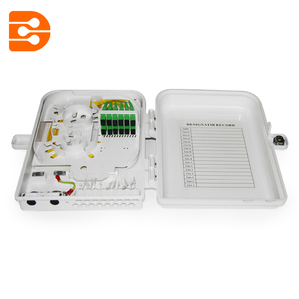 12 Cores Plastic Watrerproof Fiber Optic Distribution Box
