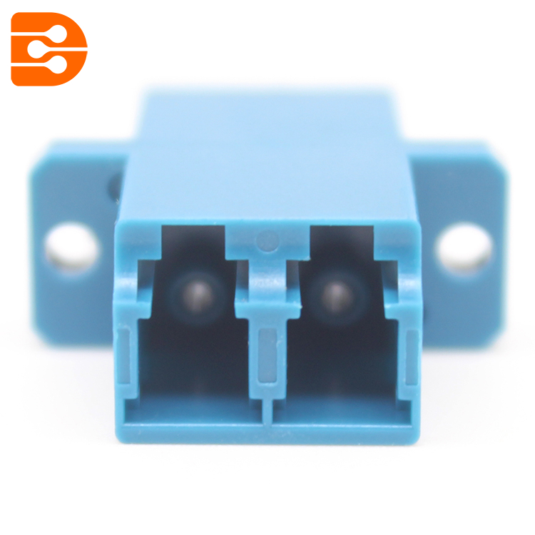 LC/UPC Duplex Adapter with Flange