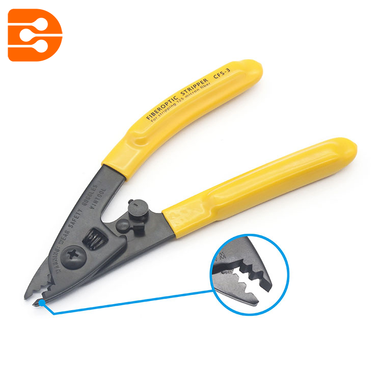 3-Hole Fiber Optic Stripper
