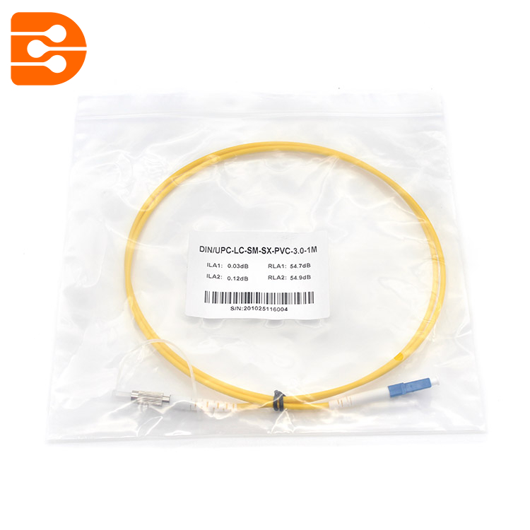Duplex LC/UPC to DIN/UPC SM Fiber Optic Patch Cord