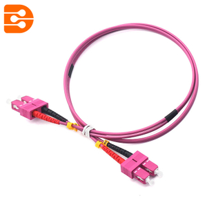 Duplex SC/PC to SC/PC OM4 MM Fiber Optic Patch Cord
