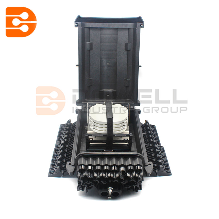 24 Ports FTTH Drop Cable Fiber Optic Splice Splitter Closure